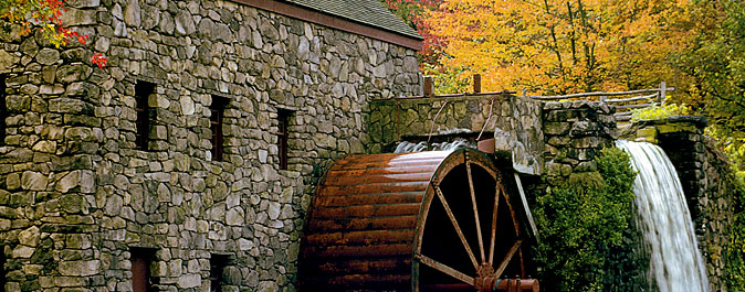 Un antiguo molino en Canadá Un antiguo molino en Canadá